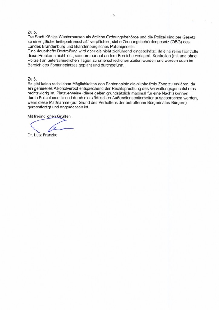 Schröter Tobias Antwort auf Anfrage om 02.03.15